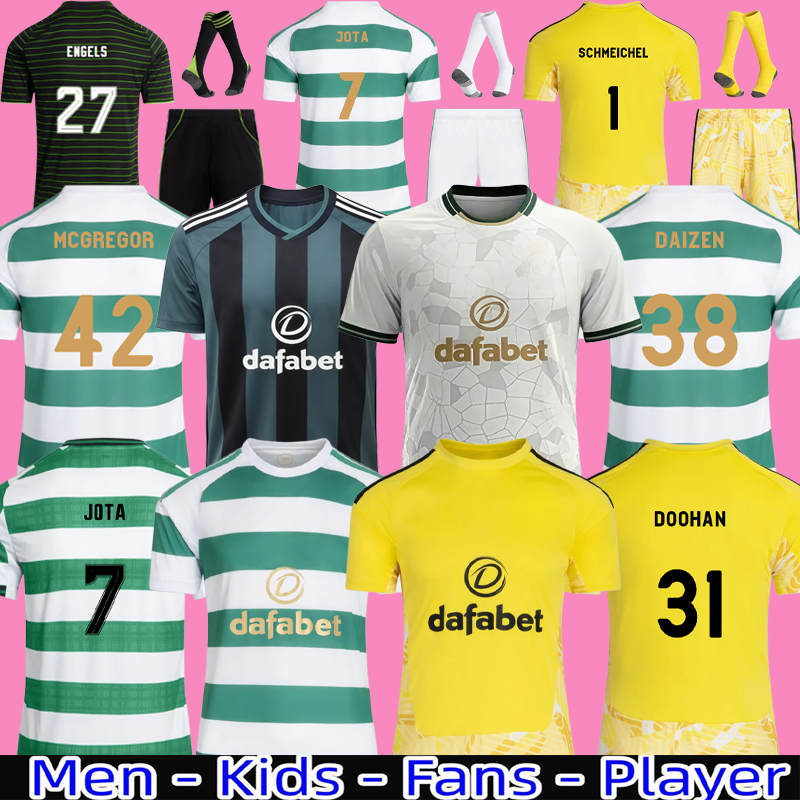 JOTA celticfc jerseys 25 26 Irish Origins Soccer Jerseys REO KUHN CARTER-VICKERS McCOWAN MCGREGOR 2025 2026 DAIZEN BAIN Football Shirts Goalkeeper Men Kids Kits
