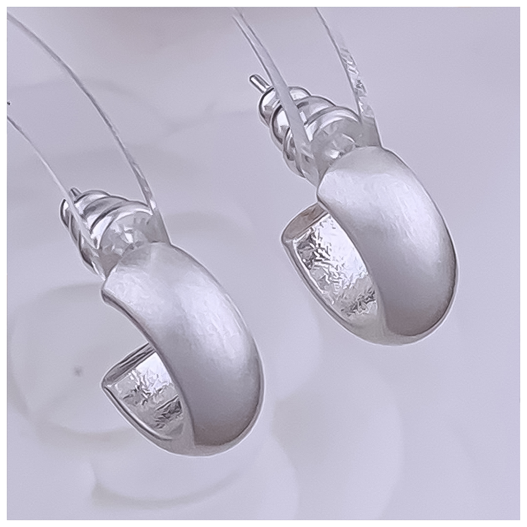 Designer Earrings Designer Earrings Women 18K Gold Silver Plated Earring Matte C Shape Hoop Earrings Luxury Jewlery Designer Statement Free Shipping B