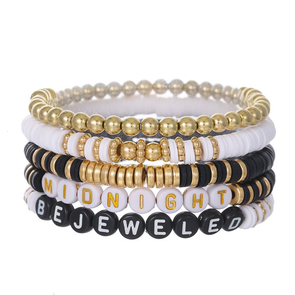 Charm Bracelets Trendy Acrylic Bohemian Set for Women Multilayer Seed Beads Chain Bracelet Bangles Ladies Diy Fashion Jewellery 231027