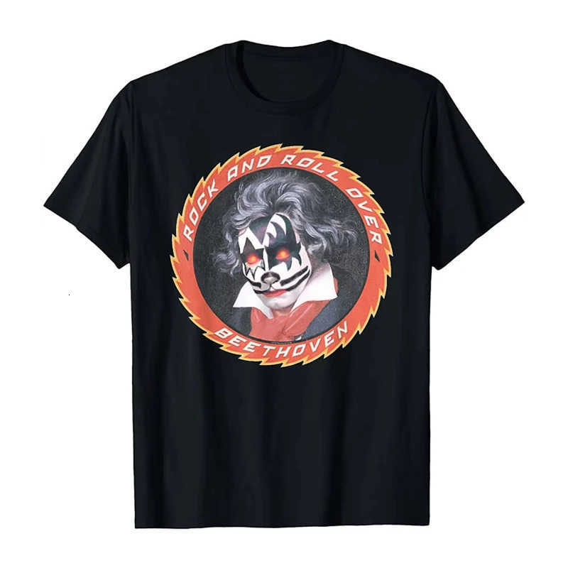 KISS Bands rock print T-shirt for Summer and autumn 2025 loose and trendy mens and womens sportswear tops H260506 - view 4