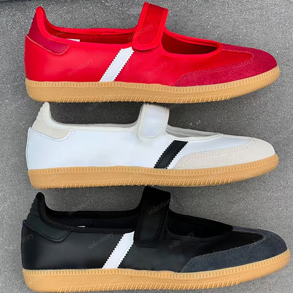 Designer Jane Casual Shoes Mary Jane Shoe Earth Strata Gum Jane Sneakers Classic Black White Color Scheme Comfortable Versatile German Training Shoes