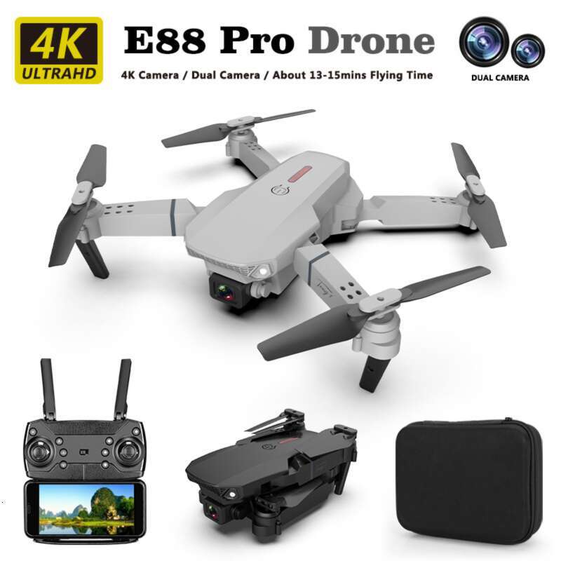 Famous Brand E Off Fold Drone Aerial Photography HD K Dual Camera Quadcopter Remote Control Aircraft Toy CKS