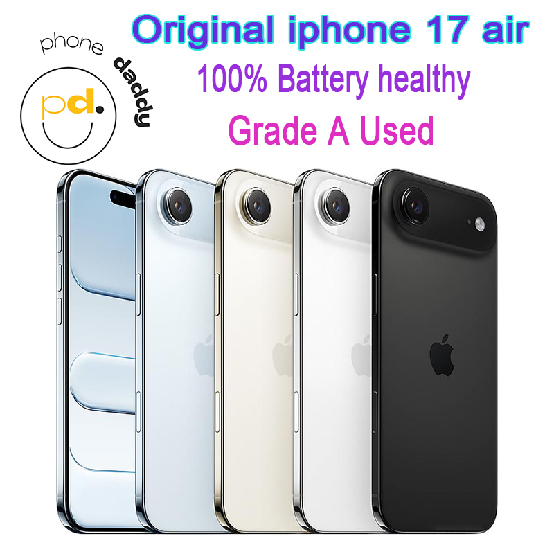 Fully Authentic Original Apple iphone 17 Air 6.5 inch LTPO Super Retina XDR OLED Screen 12GB RAM 256GB 512GB 1TB ROM eSIM only