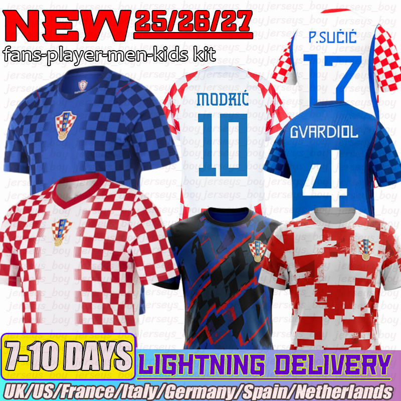 Croatia world cup 2026 Modric soccer jersey Home away Livakovic Kramaric Brozovic Pasalic Kovacic Majer Gvardiol national 24 25 football jersey m