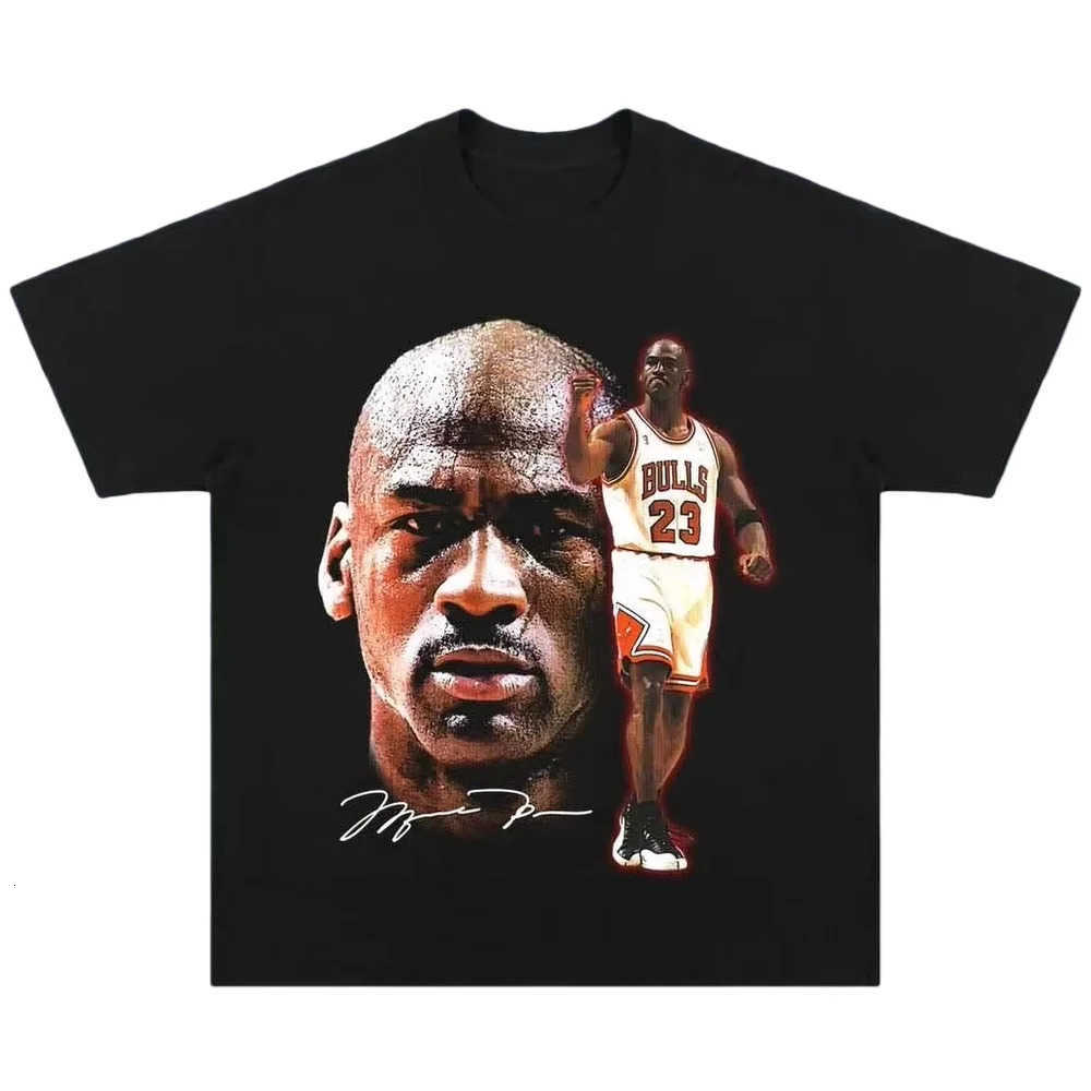 Michael Basketball Tshirt Unisex Iconic Print Streetwear Oversized Fan Shirt Daily Style Soft Fabric Trendy Daily Apparel H260506 - view 3