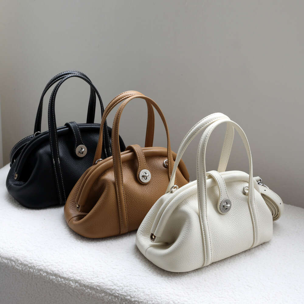 Bag A High End Feel Niche Commuter Women S First Layer Cowhide Shell Crossbody Shoulder Handbag With Clip SENYY