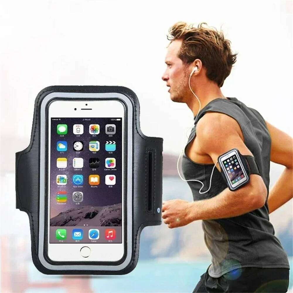 Sports Phone Armband Gym Running, Outdoor Sweatproof Arm Band Holder, Universal Case for iPhone Samsung Mobile Phones 7 inch