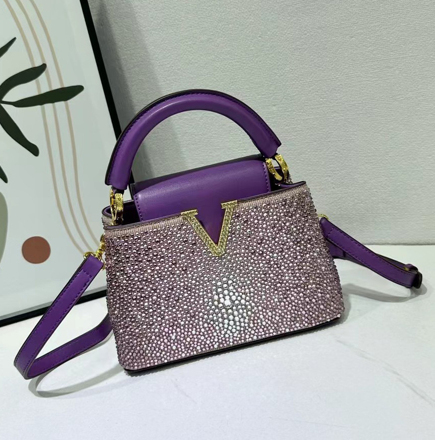 2026 Newly Designed Light Luxury Women's Diamond Encrusted Premium Handbag Flap Vintage Style Shoulder Crossbody Bag Free Shipping - view 8