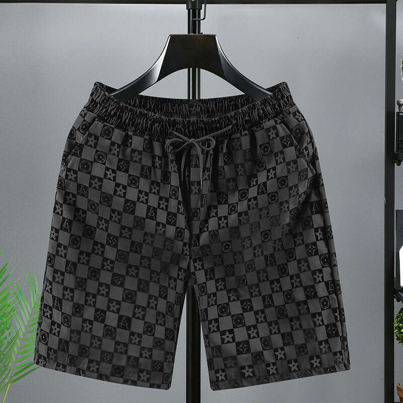 Luxury Brand Designer Clothes Summer Men's Printed Straight-Leg Trendy Fashion Casual Shorts, Breathable And Versatile Beach Shorts, Couple'