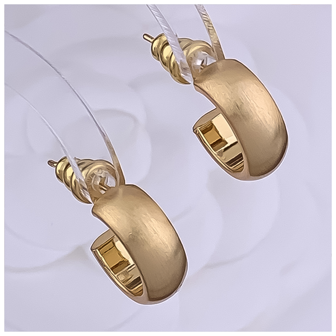 Designer Earrings Designer Earrings Women 18K Gold Silver Plated Earring Matte C Shape Hoop Earrings Luxury Jewlery Designer Elegant Free Shipping Buy