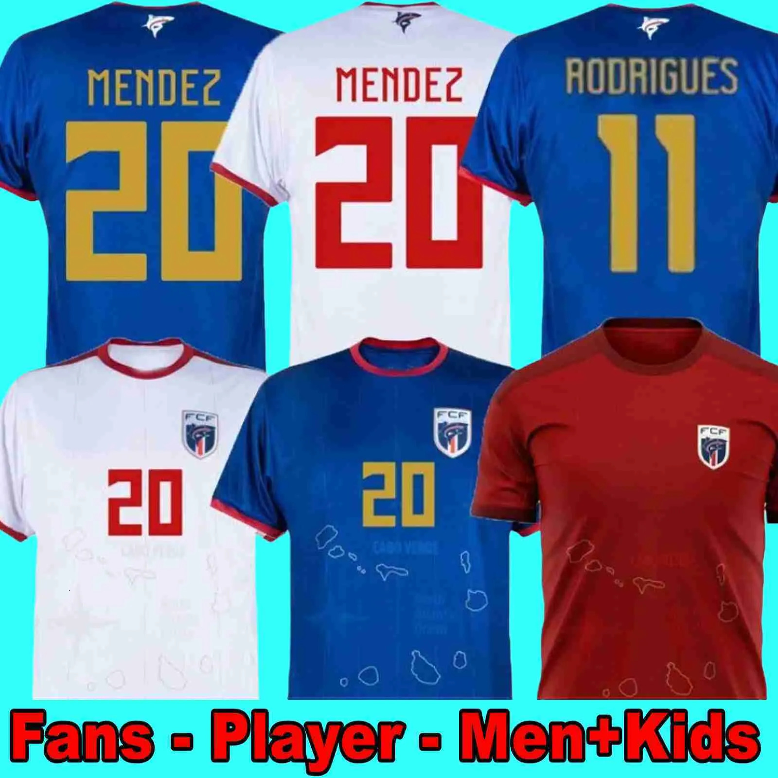 2026 World Cup Cape Verde National Team Soccer Jerseys 26 27 Fans Player Home Away Third Editions Rodrigues Mendez Men Football Shirts