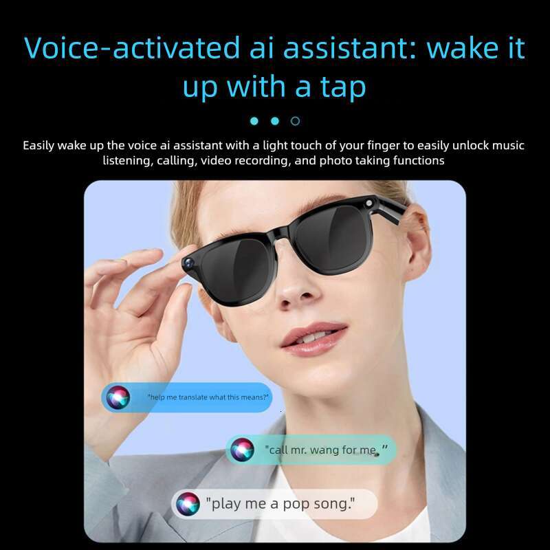 Famous Brand Smart Glasses With Multifunctional AI Object Recognition Call Capability Camera For Photo Video Recording And Translation CKS