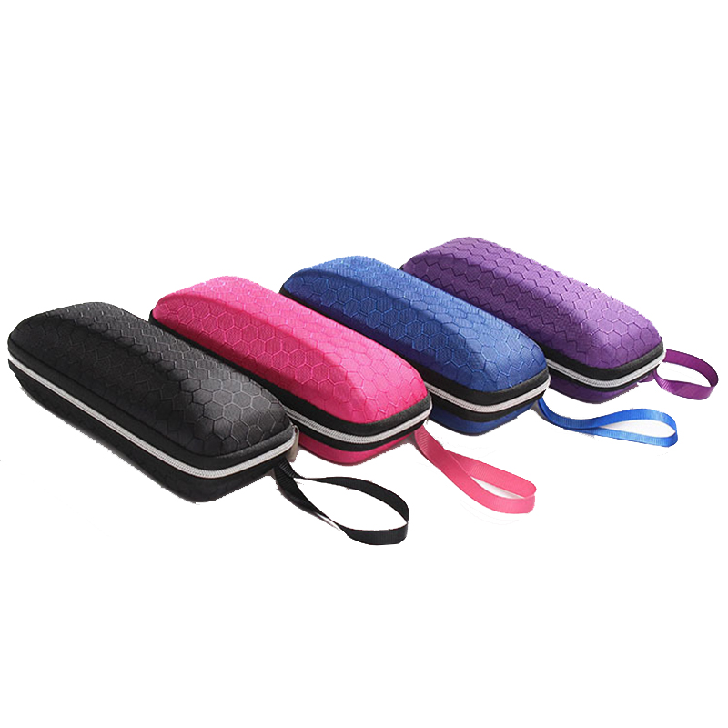 Rectangle Sunglasses Case Portable Zipper Storage Box Crush Resistance Small Hard Eye Glasses Eyewear Protector Boxes 6 Colors