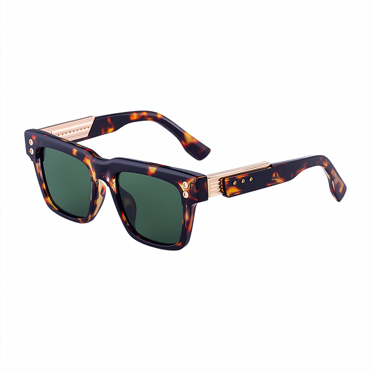 Classic Metal Square Frame Designer Sunglasses Luxurious Men's New Thick Punk Style Retro Sunscreen Glasses Youth Climbing Sports Trend Brand Out - view 7