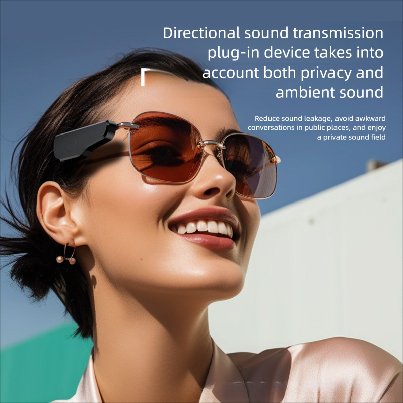 2026 New Designer Sunglasses For Both Men Women Luxury Black Technology External Intelligent Bluetooth Glasses Outdoor Cycling Sports Multi-functional