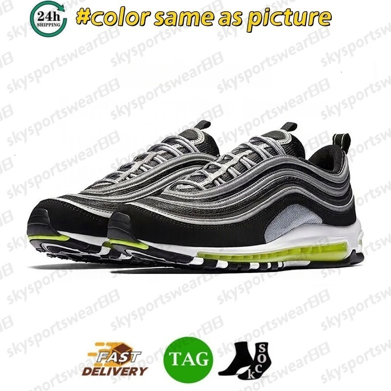 2026 Designer Shoes 97 97s Running Shoes Men Women Triple Black White Sean Wotherspoon Silver Gold Bullet University Volt Mens Outdoors Trainers Sneak