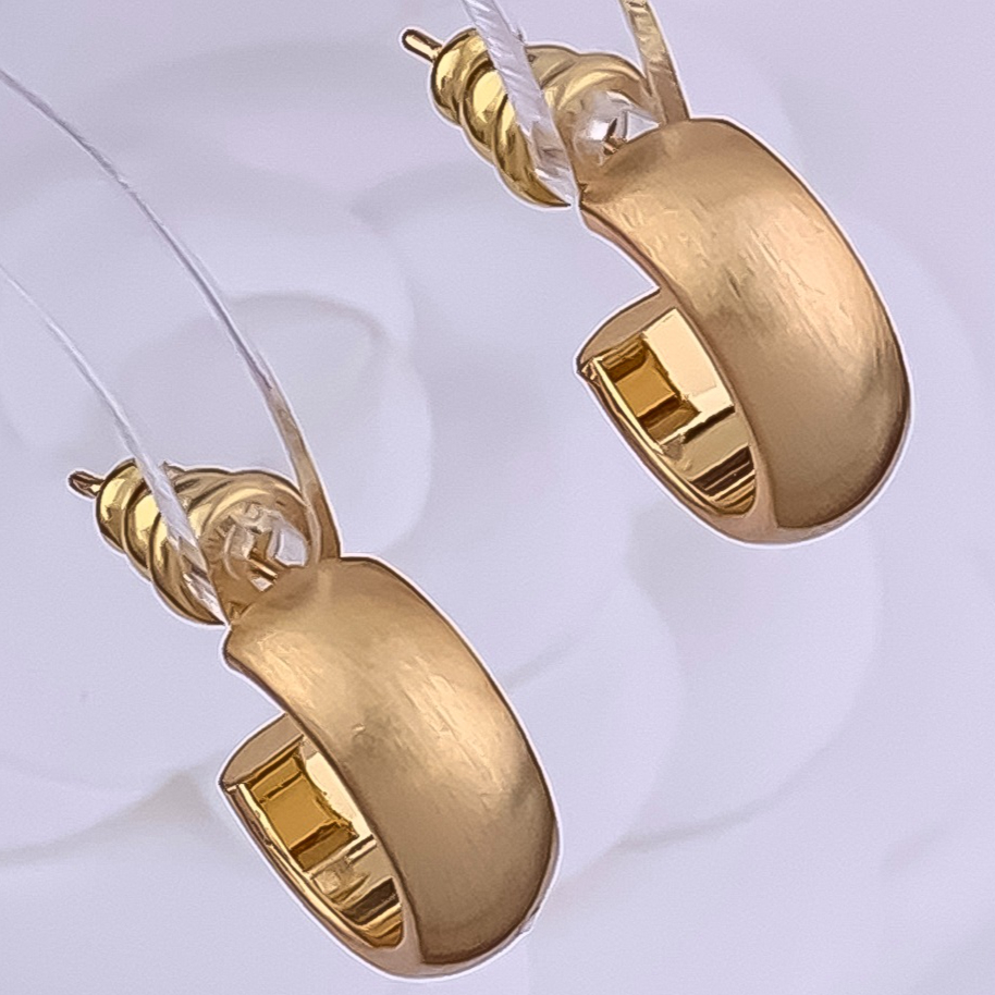 Earrings Designer Earrings Women 18K Gold Silver Plated Earring Matte C Shape Hoop Earrings Luxury Jewlery Designer Elegant Free Shipping Buy 1 Get 1