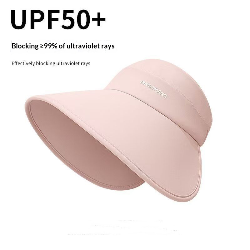 Women's Summer Wraparound Large Brim Hollow Top Hat, Minimalist Outdoor Travel UV Protection Sun Hat