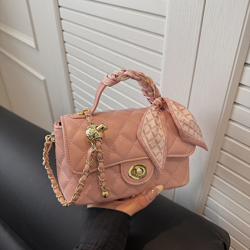 designer bag 2026 Summer New Women's Embroidered Quilted Chain Bag, Minimalist Shoulder Crossbody Handbag free shipping