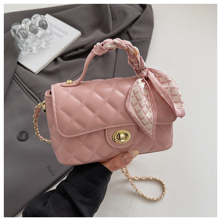 designer bag 2026 Summer New Women's Embroidered Quilted Chain Bag, Minimalist Shoulder Crossbody Handbag free shipping