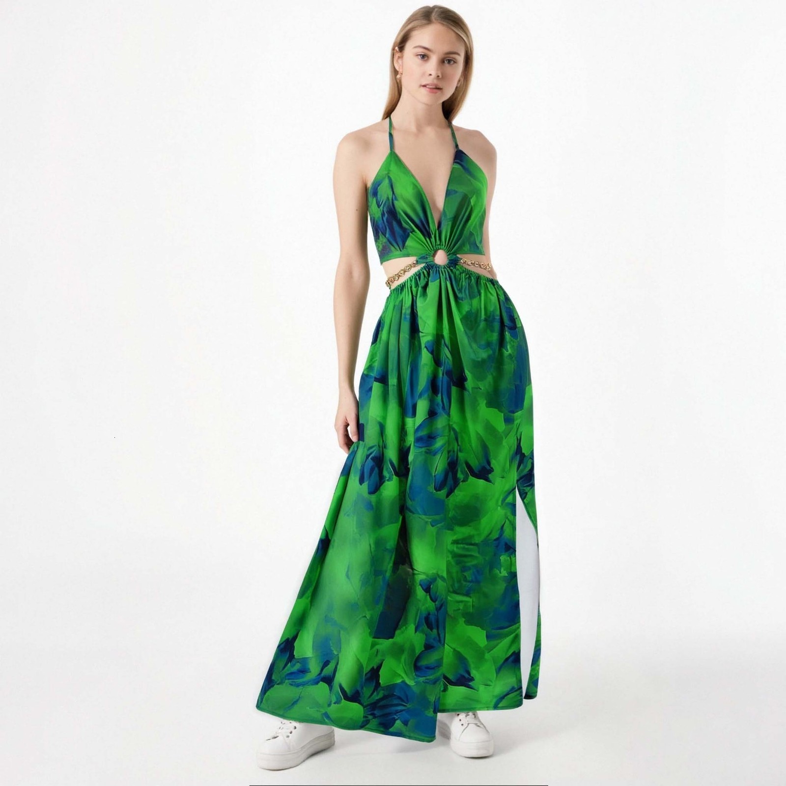 Casual Dresses Women High Waist Summer Dress Fashion Sundresses Women Floral Print Dress Maix Dresses robe fille 230413