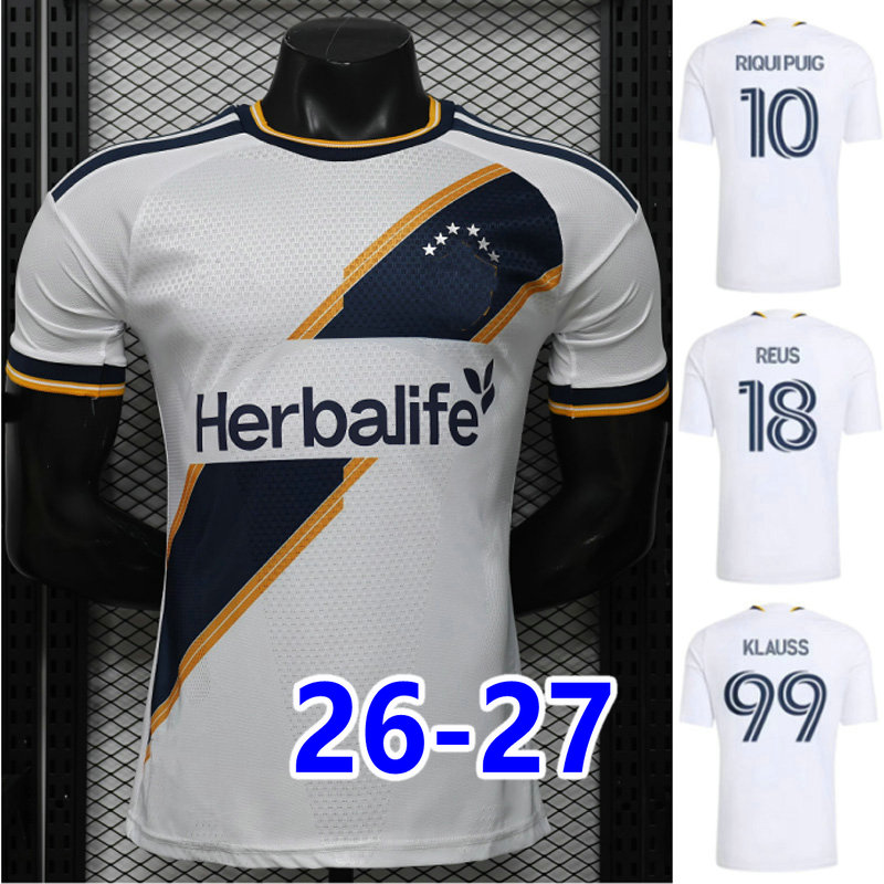 26 27 La RIQUI PUIG Galaxy Soccer Jerseys 2026 2027 REUS CERRILLO SANABRIA KLAUSS Football Shirts GABRIEL PEC LEPLEY WYNDER maillots de futol MEN KIDS Uniforms