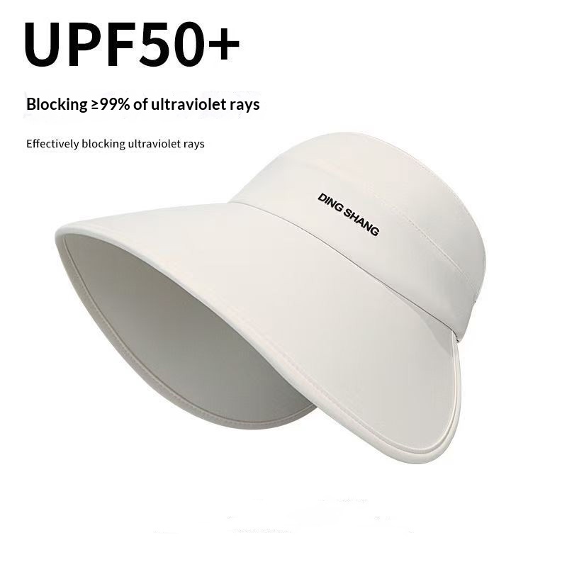 Women's Summer Wraparound Large Brim Hollow Top Hat, Minimalist Outdoor Travel UV Protection Sun Hat