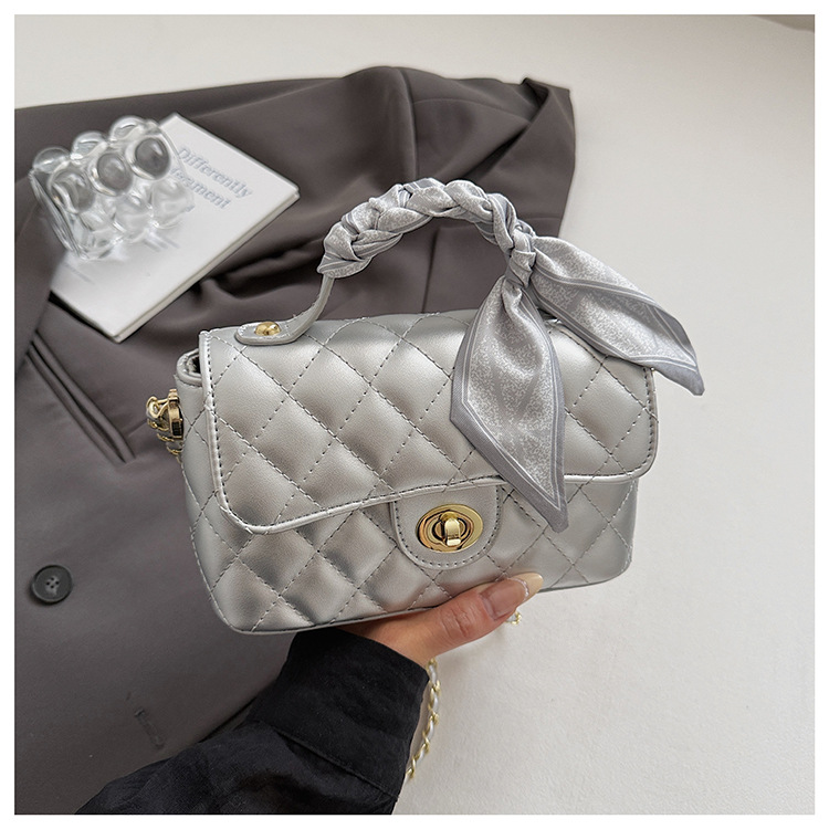 designer bag 2026 Summer New Women's Embroidered Quilted Chain Bag, Minimalist Shoulder Crossbody Handbag free shipping