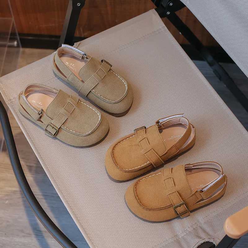 New Girls Clogs Slippers Cork Suede Leather Princess Sandal Outdoor Comfort Fashion Students Mules Shoes INS Slingbacks J03221T260507 - view 3