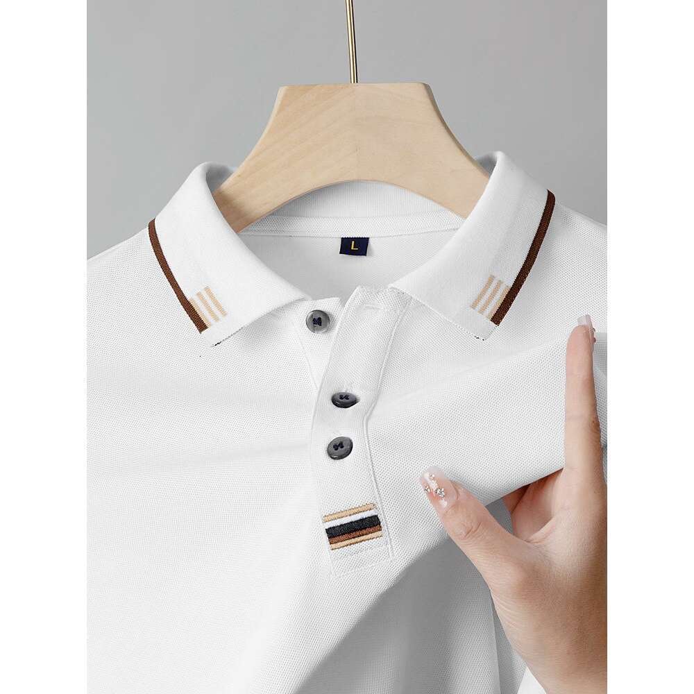 Designer 2026 Men's Short-sleeve T-shirt, New Cotton Summer Polo Shirt With A Collar, Red, Suitable For The Zodiac Year, Luxury Casual And Versat