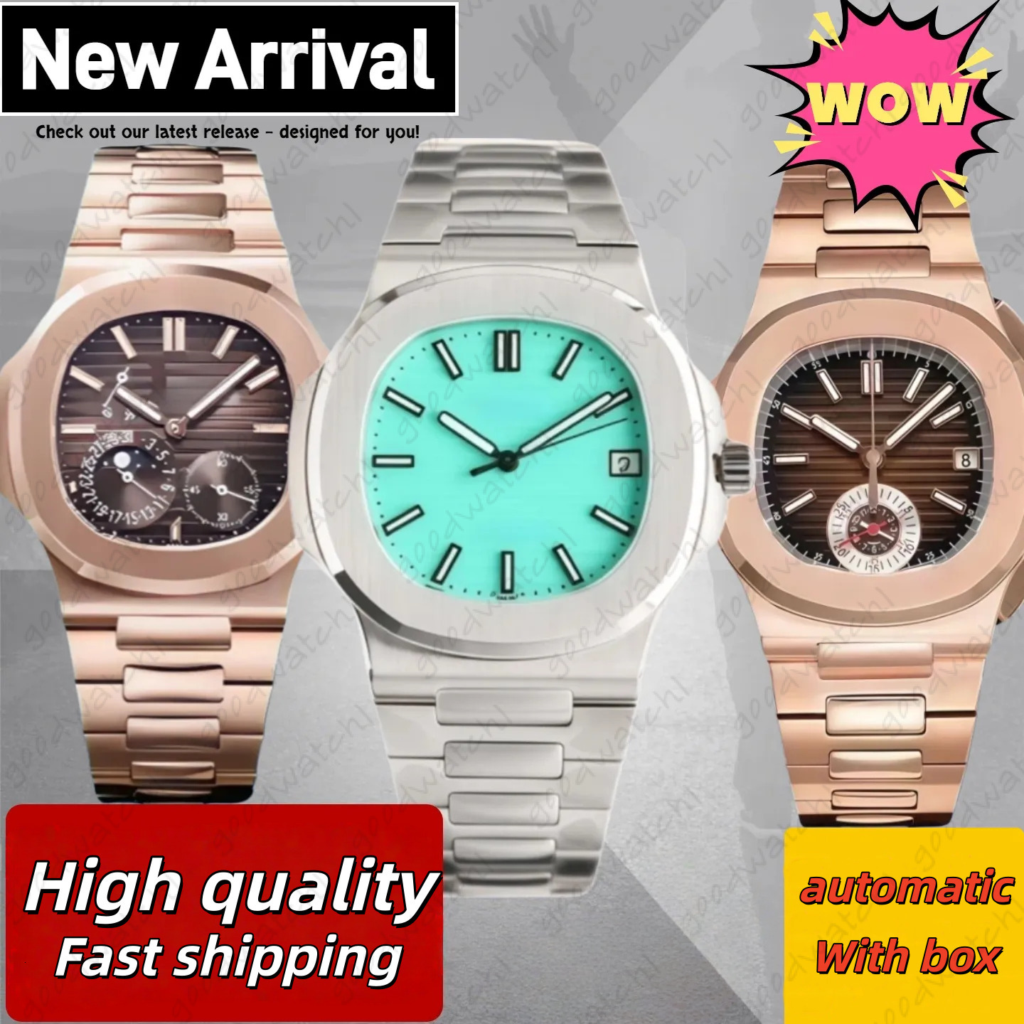 AAA Patekedly Philippely Man Nautilius Watch Luxury Patekly Philippely Nautilius Watch Movement 5711 Watch Chronograph Watch Automatic Watch With Box 1E4
