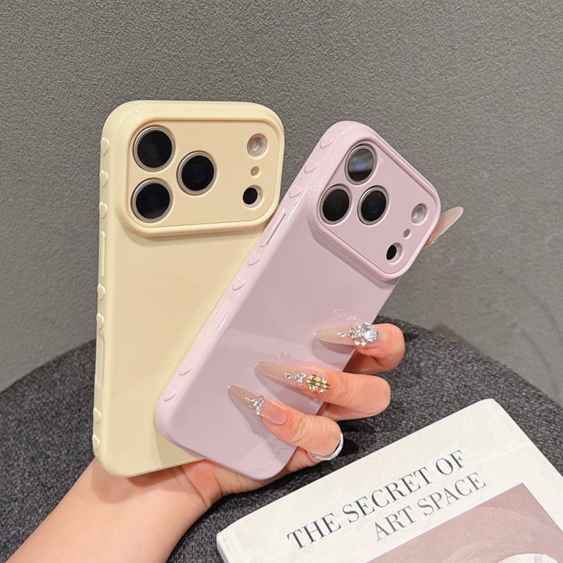 Heart Love Soft TPU Cases For Iphone 17 Pro Max 16 Plus 15 14 13 12 11 Iphone17 Candy Bling Lover Silicone Fine Hole Mobile Phone Back Cover Skin Fact