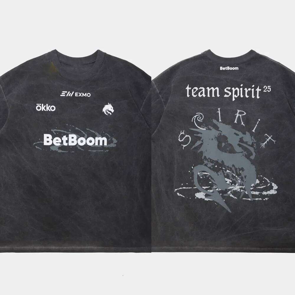 2026New Team Spirit CS2 Esports Competition Combat Uniform Summer Sports Men's T-Shirt 's Clothing Tee Y2k Woman 26H0507