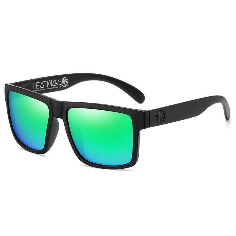 European American Hot-Selling Square For Men And Women Outdoor Sports Heatwave Polarized Sunglasses UV Protection Large Framed Eyes Vintage Fashion