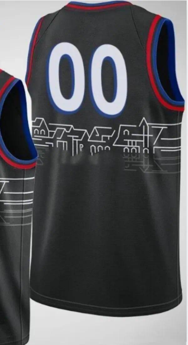 76 Basketball Jerseys Tyrese Maxey VJ Edgecombe Allen Iverson Paull George Joell Embiid Jersey Kelly Oubre Jr Jared McCain Andre Drummond Retro City J