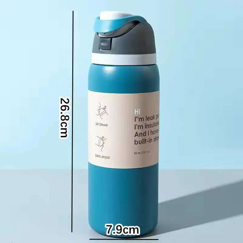 Stainless Steel Thermo Tumbler Vacuum Flask; High Quality Hot Cold Drinkware Mug; Thermal Coffee Water Bottle 26L0507 - view 6