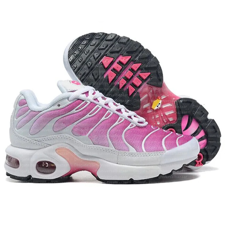 With Box Tn Plus kids Shoes Designer Athletic Children Outdoor Sneaker Triple White Black Gold Red Laser Blue Toddler girls boys kid Child trainer Spo