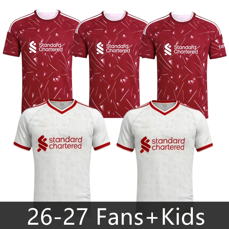 LFC 25 26 27 MAC ALLISTER soccer jersey DIOGO JOTA 2026 football shirt RIO SZOBOSZLAI A.BECKER FRIMPONG Wirtz Kerkez men kids kit uniforms SALAH ISAK GAKPO liverpool