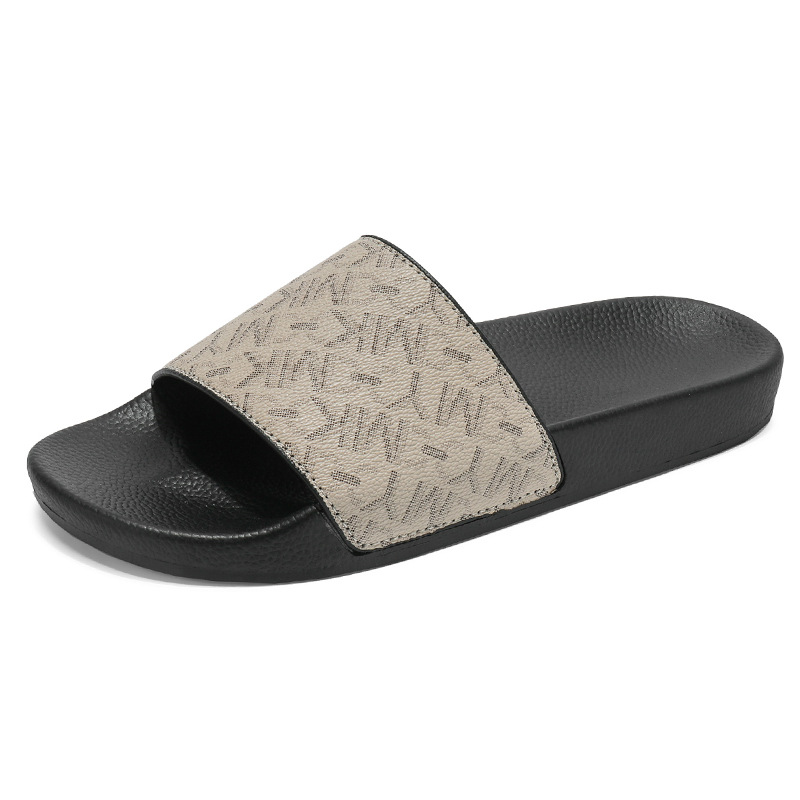 Men Slipper Check Slides for Men Women Sliders Sandals Outdoor leisure Vintage Printing Tartan Slide Slippers Summer Beach Sandals Embossed Slide