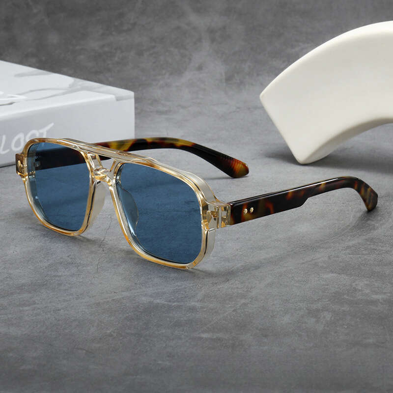New European and American Fashion Square Frame Sports Men's Outdoor Driving Sunscreen Sunglasses Sunshade and UV Protection Large Frame Eyes Retr