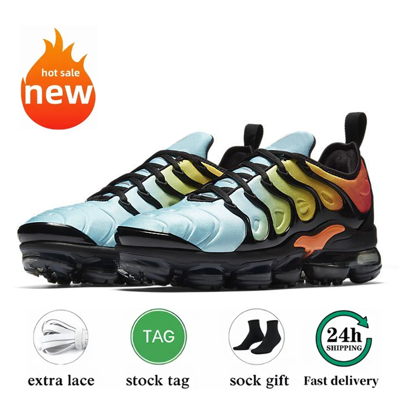 With box 2026 Designer Shoes tn plus Metallic White Silver triple black men Running Shoes trainer sneaker shoes