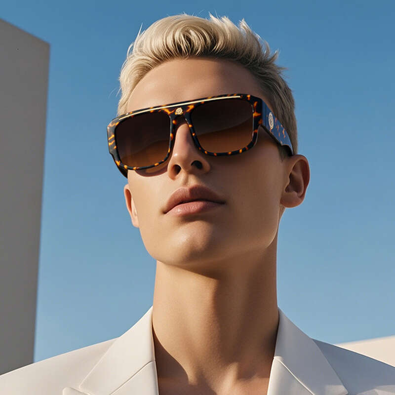 Luxury Sunglasses 2026 High-End Fashion Daily 2025 European And American New Style Men Thick Fashion Trade Large Frame Sunglasses Women