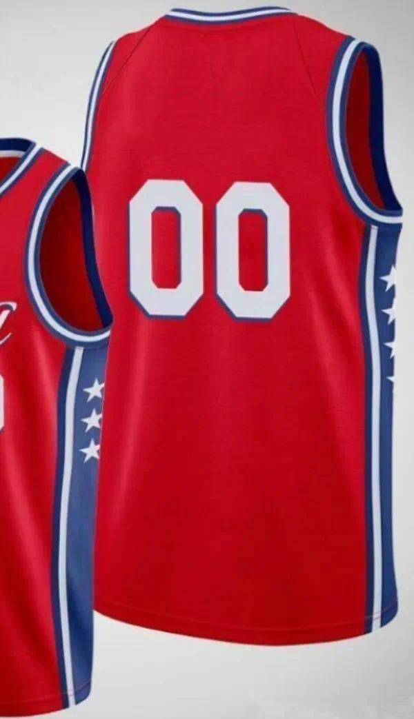 76 Basketball Jerseys Tyrese Maxey VJ Edgecombe Allen Iverson Paull George Joell Embiid Jersey Kelly Oubre Jr Jared McCain Andre Drummond Retro City J