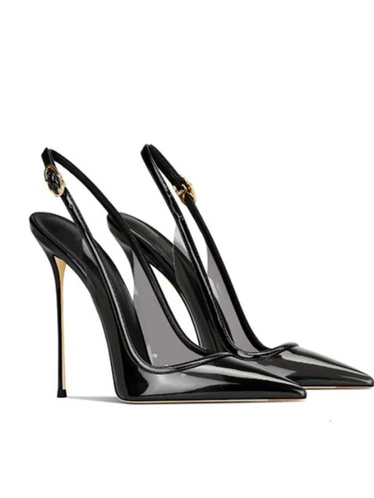 Womens Summer New Super High Heels with Toe Caps Slim Heels Party and Fashion Sandals Sizes 35-46 Large High Heels X260507