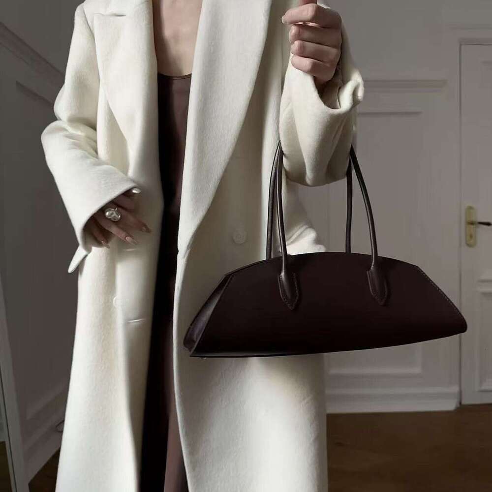 New Cross Border Niche Baguette French Sausage Vintage Genuine Leather Shoulder Commuter Suede Underarm Bag Light Luxury SENYY