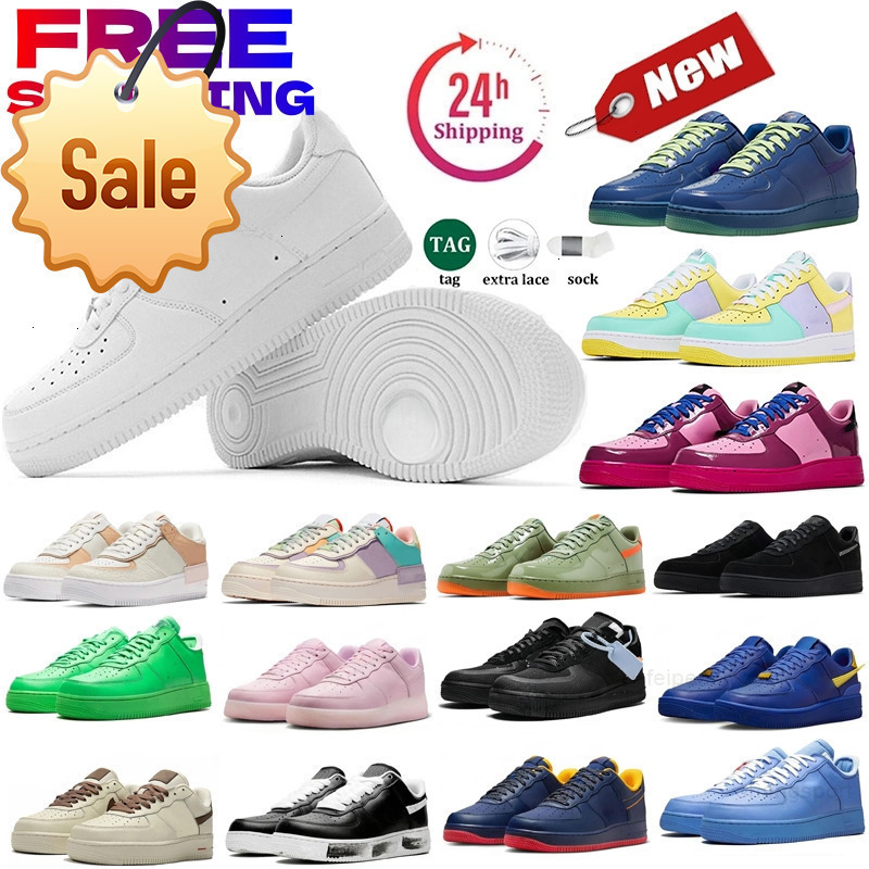 Designer Shoes One af1s 2026 Casual Running Sneakers Classic 1 Triple White Black Red Wheat Panda Utility Starstruck White Ice Outdoor Sports Runners 