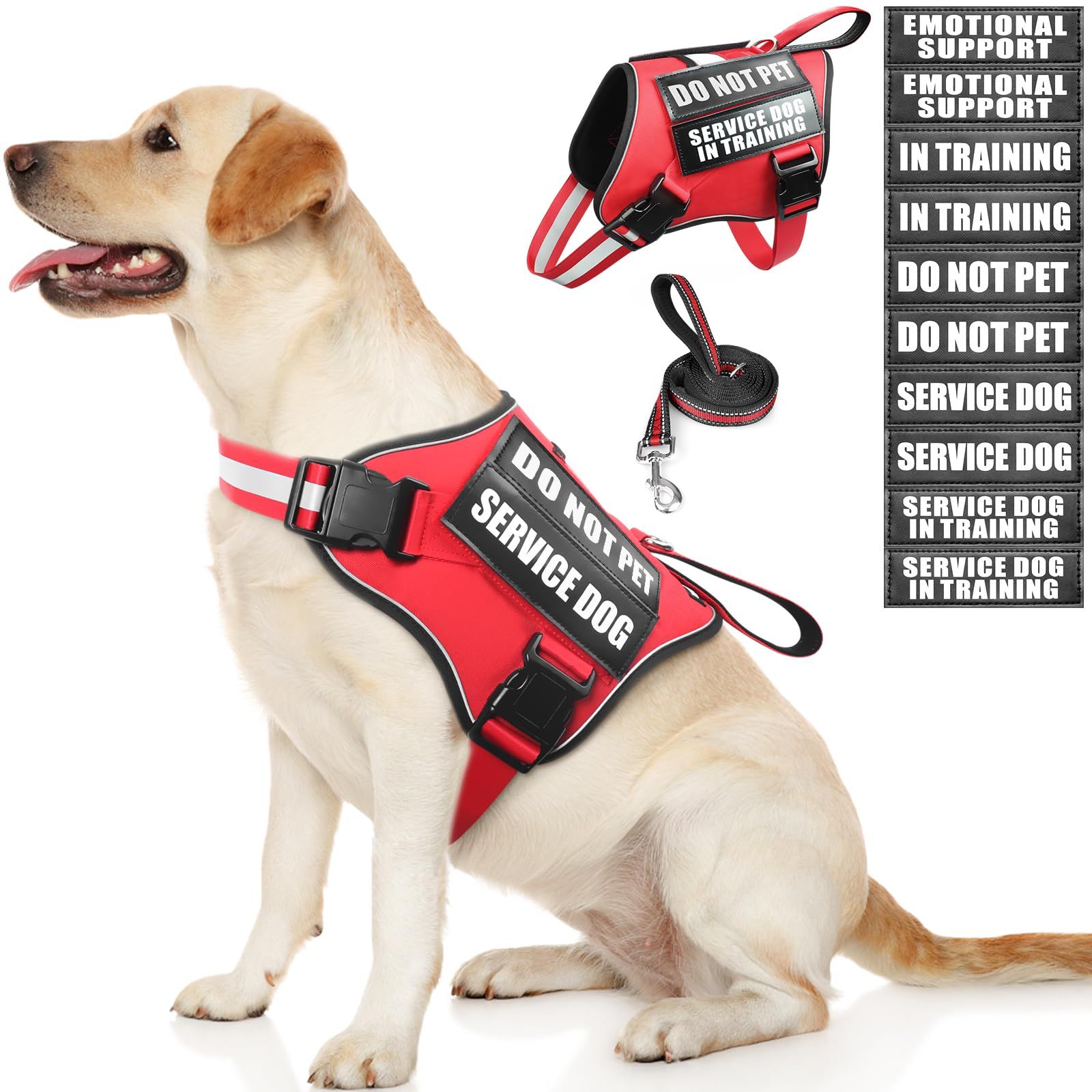 SERVICE DOG Pet Supplies Adjustable Vest-Style K9 Pet Harness, perfect for dogs and cool to wear in summer - view 3