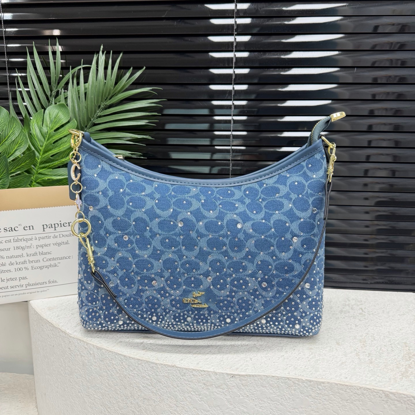 Teri designer shoulder leather luxury handbag classic print crescent chain bar diagonal cross bag mini wallet