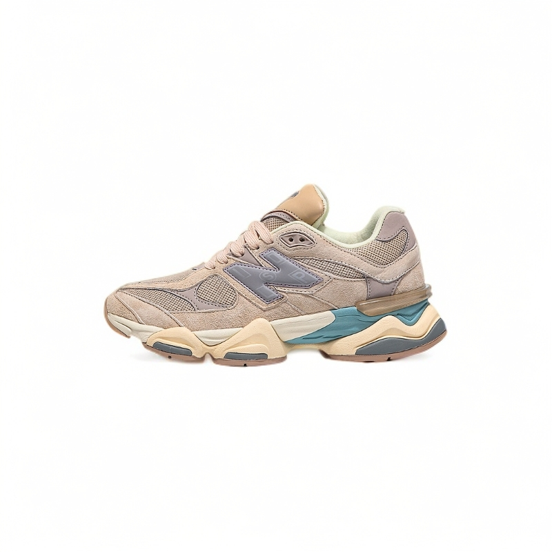 new Trendy Pastel Color Block Mesh Suede Chunky Sneakers Retro Streetwear Casual Shoes