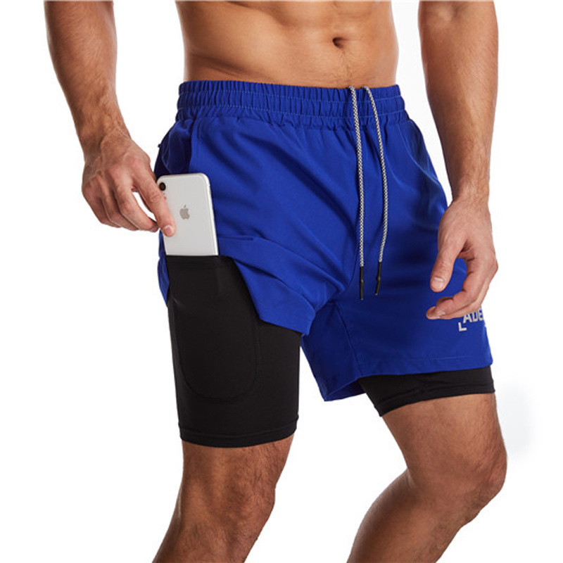 Summer woven doublelayer shorts multicolor stylish and unique trendy sports mens running training breathable 260104